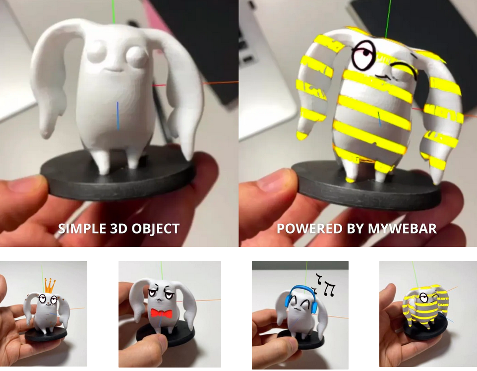 Devar - MyWebAR - 3D object tracking